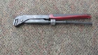 Snap-on PWZ1QA Red Soft Grip Quick Adjust Wrench Pliers Used. Price: $80.00.