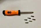 Matco Tool RSD01B Ratcheting Screwdriver With Seven (7) Bits Used. Price: $40.00.