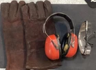 Welding Gloves Blue Point YA427A, YA406 Ear Muffs, Snap On Safety Glasses Used. Price: $44.99.