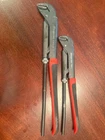 Snap-on PWZ2A & PWZ1 Pliers Wrench Set 17" And 12-5/8" Used. Price: $140.00.