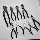 Craftsman 9 Piece Plier Set Needle Nose Slip Joint Lineman Cutters Made Usa Used. Price: $105.68.