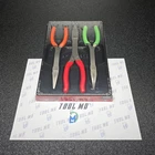 Snap-on Tools Usa New 3PC Assorted Color Soft Grip Long Nose Pliers Set PL308CF. Price: $249.95.