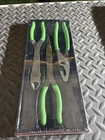 Snap Tools PL330ACFG 9" 3PC Heavy Duty Pliers Set Green Long Soft Grip New. Price: $199.99.
