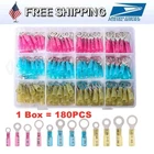 180PCS Wire Crimp Connectors Awg 22-10 Heat Shrink Ring Terminals Waterproof New. Price: $21.99.