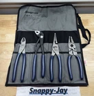 Snap-on Tools Usa New Power Blue 4PC Plier Set W/storage Pouch PL4TGKB1MB. Price: $599.95.