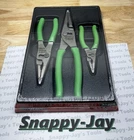 Snap-on Tools New Green 3PC Soft Grip Long Nose Slip Joint Pliers Set PL3LNSJCFG. Price: $249.95.