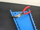 #BL697 Snap On 497CCP - 90 Angle Jaw, Needle Nose Pliers, Red Comfort Usa Used. Price: $49.95.