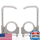 Elifecenter Stainless Steel 2.5" Exhaust Clamp With Hanger Rod For 2-1/2 Inch New. Price: $35.33.
