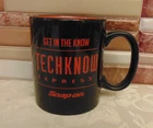 Snap-on Tools Get In The Techknow Express Ceramic Coffee Mug Cup Used. Price: $15.00.