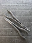 Craftsman 11" Long Reach Straight & Bent Needle Nose Pliers Set France Used. Price: $79.00.