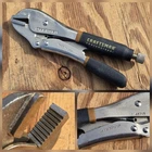 Sears Craftsman Professional 10" Straight Jaw Locking Pliers Goldband 45715 Usa Used. Price: $29.95.
