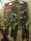 Craftsman Evolv 3 Pc Adjustable Locking Pliers 6" 7" 10" - 10061 New. Price: $40.00.