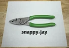Snap-on Tools Usa New Style Green Soft Grip 8" Flank Jaw Pliers HJ47ACFG. Price: $69.95.