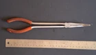 Vintage Mac 11.25" Long Reach 45 Needle Nose Pliers P112BN-O Orange Handle Used. Price: $45.00.