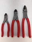 Snap-on Piece Diagonal Cutter Plier Set 86ACF, 87ACF, 388ACF. New. Price: $180.00.