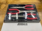 Snap-on Tools Usa New Piece Red Soft Grip Long Nose Pliers Set PL308CF. Price: $259.95.