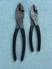 Craftsman 10" Slip Joint Pliers 45380 Wf Made Usa & 45379 Lot Of 2 Tools Used. Price: $66.00.