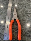 Snap-on 96ACF 8" Talon Grip Needle Nose Pliers Orange New. Price: $58.85.