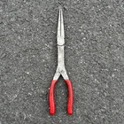 Snap 911ACF 11" Talon Grip Needle Nose Pliers (red) Usa Little Rusty Used. Price: $45.00.