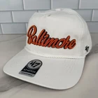 Baltimore Orioles Rope Hat Cap Snap Back Mens One Size White Mlb Baseball Script New. Price: $29.99.