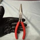 Snap-on Tools Usa 96BCP 7" Long Red Comfort Grip Handle Needle Nose Pliers Used. Price: $25.00.