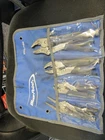 Blue Point Kit BSGLP404 - Pc Soft Grip Locking Pliers Set Used. Price: $44.95.