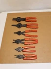 Pittsburgh Snap Ring Plier Set Of 6 Internal / External Straight Curved Used. Price: $30.00.