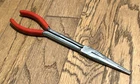 Snap Tools Usa 11" Straight Long Reach Needle Nose Pliers Stork Red Grip Used. Price: $55.00.