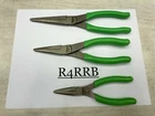Snap-on Tools Usa New 3 Piece Green Soft Grip Needle Nose Pliers Lot Set. Price: $159.95.