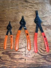 Mac 3PC Convertible Internal External Snap Ring Pliers Set TP12, TP34 & TP56 Used. Price: $49.99.