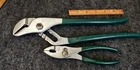 Diamond Diamalloy HL112P + K26 Groove-joint Pliers Green Grips Usa Tool Used. Price: $20.00.