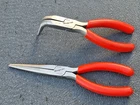 Snap On 2-PC Vint Needle Nose Plier Set 8" Straight 97CCP, 7" 90 Deg Bent 497CCP Used. Price: $159.99.