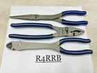 Snap-on Tools New 3PC Power Blue Soft Grip Heavy Duty Pliers Lot Set PL330ACFMB. Price: $225.00.