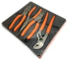New Snap-on PL400BO Pliers Cutter Set 4-PC Orange Vinyl Talon Grip. Price: $227.99.
