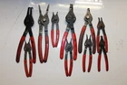 Mac Tools Retaining Ring Pliers Internal External Convertible 10PCS Usa Used. Price: $190.00.