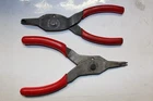 Snap-on SRPC9000A & SRPC9045A Convertible Retaining Ring Pliers Fixed Tip Set Used. Price: $55.00.