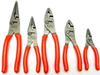 5 Pc. Set Snap-on Tools Usa Talon Grip Slip Joint Pliers Nice Shape! Bright Red Used. Price: $239.00.