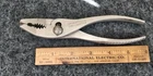 6" Crescent Tool Co. J26 Thin Bent Nose Pliers W Checkerdot Handles Used. Price: $15.00.