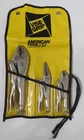 Vise Grip Set 3 Piece Am Tool Co. 10WR 5WR 6LN Vinyl Pocket Pouch Locking Pliers Used. Price: $38.00.