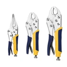 Vise-grip 3PC Pliers Set 7' Curved, 6-1/2' Straight, 8' Blue Yellow New. Price: $25.89.