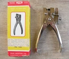 Vintage Maun Industires No. 450 6 1/2 Perforating Plier Leather Hole Punch Used. Price: $19.00.