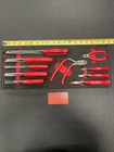 Snap-on Tools Usa New Red 10-PIECE Diagonal Cutter Pliers Foam Set PLDC1000FR. Price: $855.00.