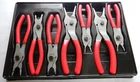 Snap-on 7PC Red Vinyl Grip Ring Plier Set #SRPC107 Made The Usa Used. Price: $199.99.