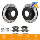 Rear Coated Drilled Slot Disc Brake Rotors Semi-metallic Pad Kit Ford Bronco New. Price: $144.59.