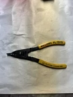 Vintage PL-1515 Williams 8" External Retaining Ring Pliers Yellow Grips Usa Tool Used. Price: $14.99.
