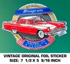 Snap-on 1957 Thunderbird American Classic Vintage Original Foil Decal Sticker Used. Price: $10.96.
