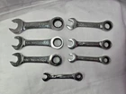 Matco Tools S7GRBS7 Pcs 72 Tooth Sae Stubby Combination Ratcheting Wrench Set Used. Price: $138.95.