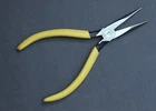 Klein Tools D303-6 Standard Needle Nose Pliers, 6-1/2", Yellow Dipped Handles Used. Price: $24.99.
