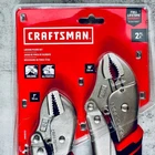Craftsman Locking Pliers, 2PIECE Fast Release Set (CMHT81727) New. Price: $23.45.
