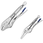 Workpro 2-PIECE Locking Plier Set 10" Curved Jaw 6.5" Long Nose Adjustable Screw New. Price: $13.89.